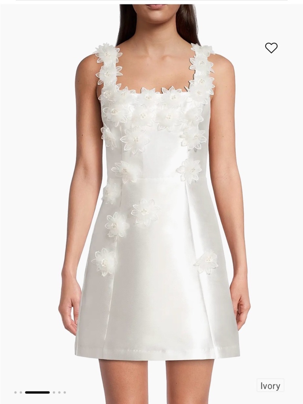 Elliatt White Elder Embellished Minidress